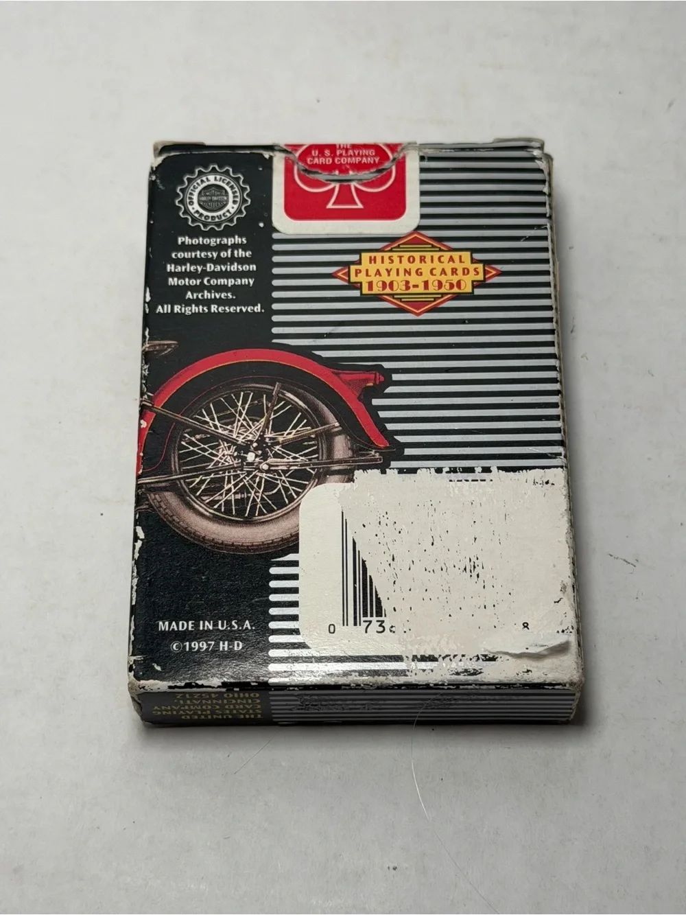 Vintage 90s Harley Davidson Motorcycles Playing Cards